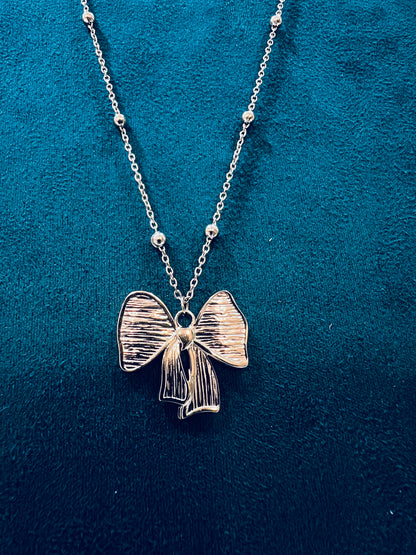 Gold Bow Necklace | Anti Tarnish