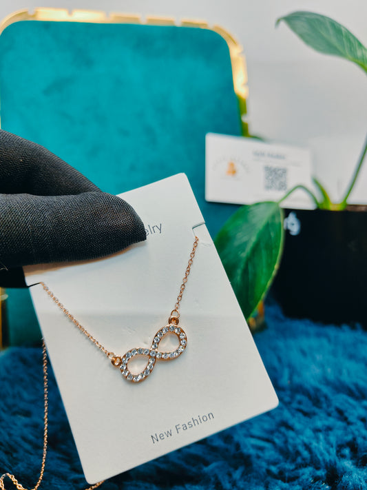 Rose Gold Bow Shape Necklace - STYLE BASKET